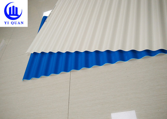 Anti Corrosion PVC Roof Tiles Heat Insulation 219mm Pitch Tile Sheet