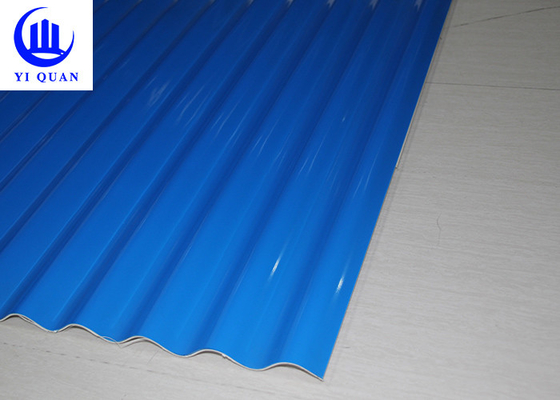 Anti Corrosion PVC Roof Tiles Heat Insulation 219mm Pitch Tile Sheet