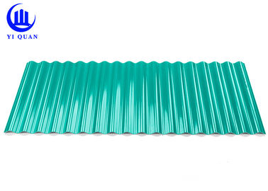 Heat Insulation Green Plastic Roofing Sheets Tiles 1.0 Mm Thickness