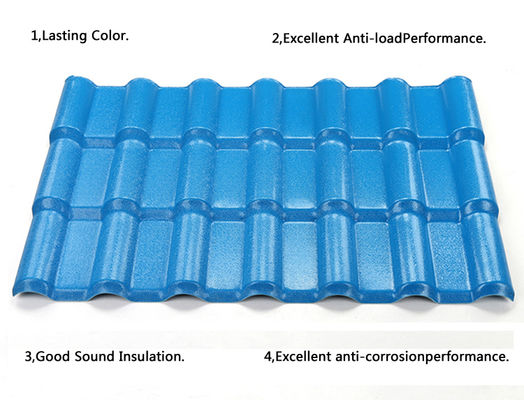 ASA Synthetic Resin Roof Tile 2.5mm 3.0mm Thickness Fireproof B1