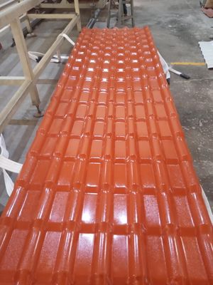 Anti UV Asa Coated Pvc Spanish Type 2.5mm Roof Sheet