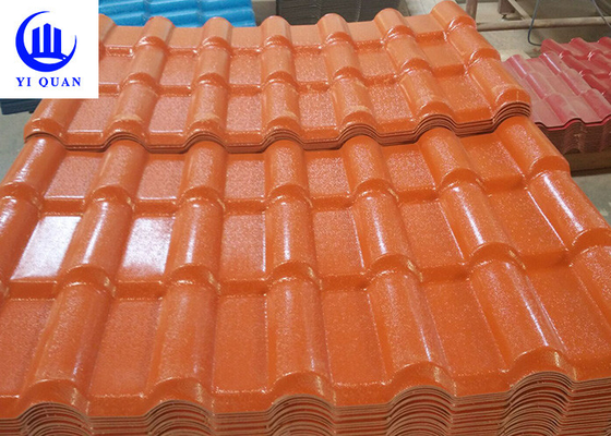 Dễ dàng lắp đặt mái ngói nhựa ASA bền màu Tấm chống va đập