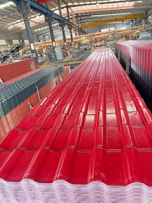 Ngói nhựa tổng hợp khoảng cách sóng 160mm ASA Chống chịu thời tiết Cách nhiệt