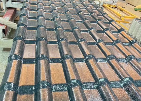 Chống cháy Tấm lợp chống thấm mái nhựa tổng hợp Chống tia cực tím 2,3mm