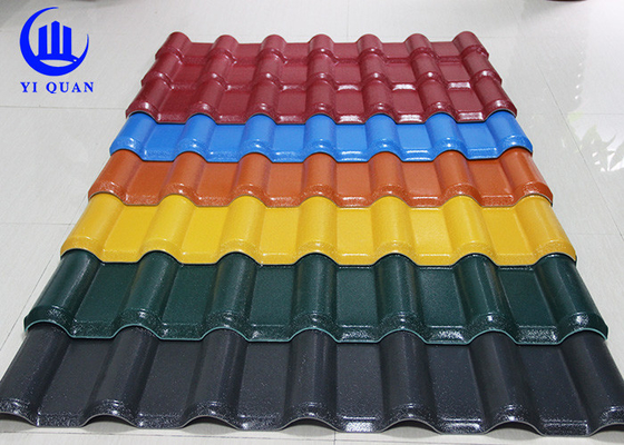 Dễ dàng lắp đặt chống cháy Ngói lợp nhựa PVC ASA cho tấm ốp tường trường học