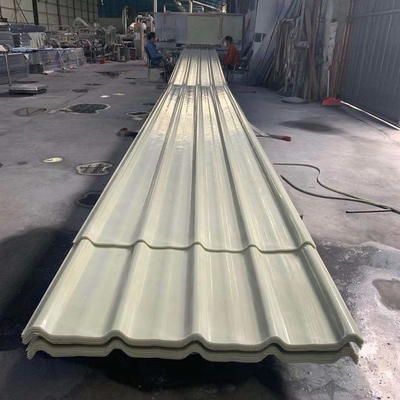Tấm lợp trong suốt FRP nhiều màu Tấm lợp bằng sợi thủy tinh trong mờ